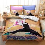 SpidermanGwenSpiderBeddingSetDuvetCoversComforterBedSheets_4