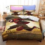 SpidermanMilesMoralesCosplayBeddingSetDuvetCoverBedSheetsSets_7