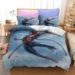 SpidermanMilesMoralesCosplayBeddingSetDuvetCoverBedSheetsSets_7