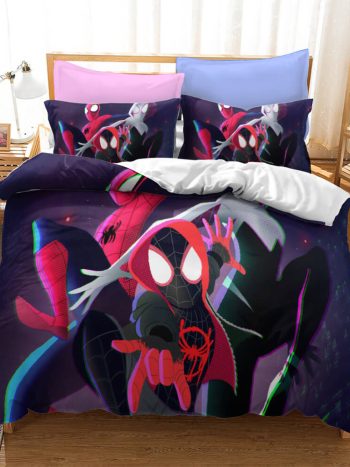 Spiderman Miles Morales Cosplay Bedding Set Quilt Cover Without Filler