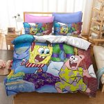 CartoonsSpongeBobSquarePantsBeddingSetDuvetCoversBedSheets_10