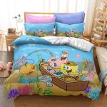 CartoonsSpongeBobSquarePantsBeddingSetDuvetCoversBedSheets_10