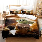 StarWarsYodaBabyCosplayBeddingSetDuvetCoverComforterBedSheets_1