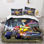 SuperMarioCosplayBeddingSetFullDuvetCoverComforterBedSheets_12