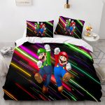 SuperMarioCosplayBeddingSetFullDuvetCoverComforterBedSheets_12