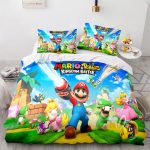 SuperMarioCosplayBeddingSetFullDuvetCoverComforterBedSheets_12