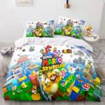 SuperMarioCosplayBeddingSetFullDuvetCoverComforterBedSheets_12