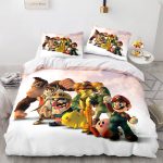 SuperMarioCosplayBeddingSetFullDuvetCoverComforterBedSheets_12