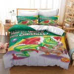 TheSantaGrinchChristmasCosplayBeddingSetDuvetCoverBedSheets_4