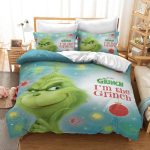 TheSantaGrinchChristmasCosplayBeddingSetDuvetCoverBedSheets_4