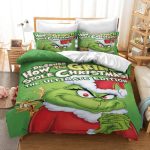 TheSantaGrinchChristmasCosplayBeddingSetDuvetCoverBedSheets_4