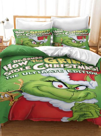 How the Grinch Stole Christmas Cosplay Bedding Set Duvet Cover Sets