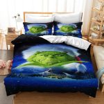 TheSantaGrinchChristmasCosplayBeddingSetDuvetCoverBedSheets_4