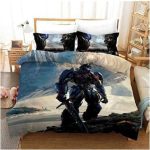 TransformersOptimusPrimeCosplayBeddingSetDuvetCoverBedSheets_1
