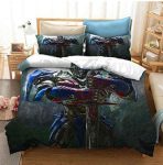TransformersOptimusPrimeCosplayBeddingSetDuvetCoverBedSheets_1