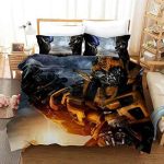 TransformersOptimusPrimeCosplayBeddingSetDuvetCoverBedSheets_1
