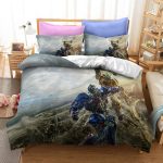 TransformersOptimusPrimeCosplayBeddingSetDuvetCoverBedSheets_1
