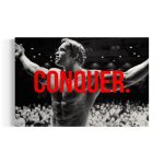 Arnold ‘Conquer Every Challenge’ Canvas Wall Art | Poster Print