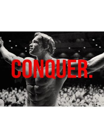 Arnold ‘Conquer Every Challenge’ Canvas Wall Art | Poster Print
