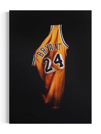 Kobe Bryant Jersey | Iconic #24 Lakers | Basketball Fans Canvas Wall Art | Poster Print