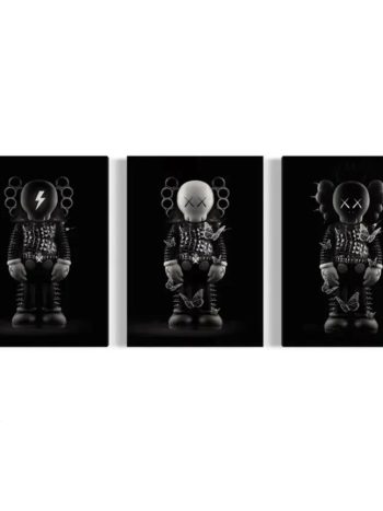 Kaws Set Of 3 Canvas Wall Art | Poster Prints