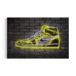 Nike Air Jordan 1 - Green Light Neon Canvas Wall Art | Poster Print