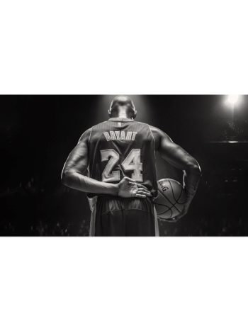 Kobe Bryant Black & White Iconic Basketball Legend Canvas Art | Poster Print