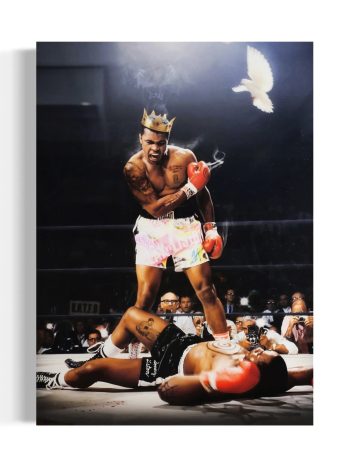 Muhammad Ali 'Boxing King' Canvas Wall Art | Poster Print