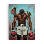 Muhammad Ali - Float Like a Butterfly, Sting Like a Bee Canvas Wall Art | Poster Print