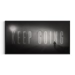 Muhammad Ali 'Keep Going' Black & White Canvas Art | Poster Print