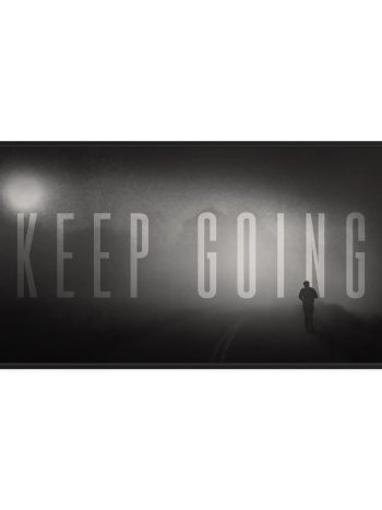 Muhammad Ali 'Keep Going' Black & White Canvas Art | Poster Print