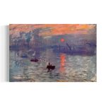 Claude Monet 'Impression Sunrise' (1872) Canvas Wall Art | Poster Print